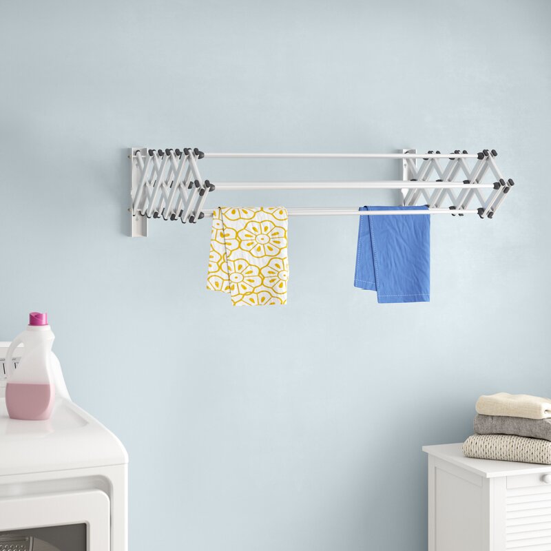 Rebrilliant Collapsible Wall Drying Rack Reviews Wayfair Canada   Collapsible Wall Drying Rack 